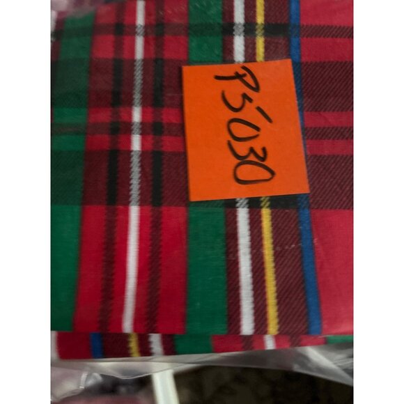 Vintage Tartan Plaid Fabric Fat Quarter 18"x22" Cotton Red Green - Picture 4 of 4